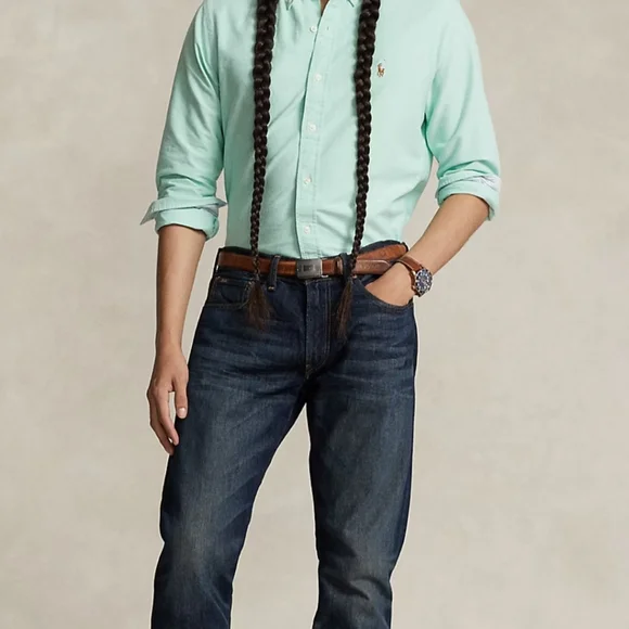 Polo Ralph Lauren Mint Green Button-down Shirt Large - Picture 5 of 12